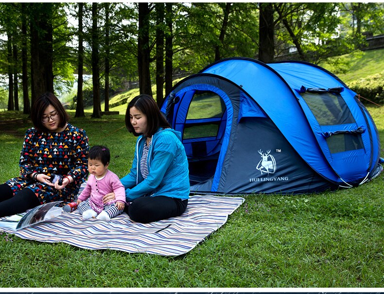 Cheap Goat Tents Tent Pop Up Camping Tents Outdoor Camping Beach Open Tent Waterproof Tents Large Automatic Ultralight Family Tents 